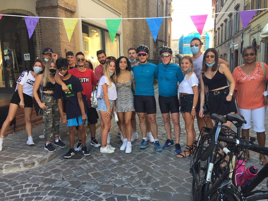 gruppo Tolentino arrivo guido e Gabriel