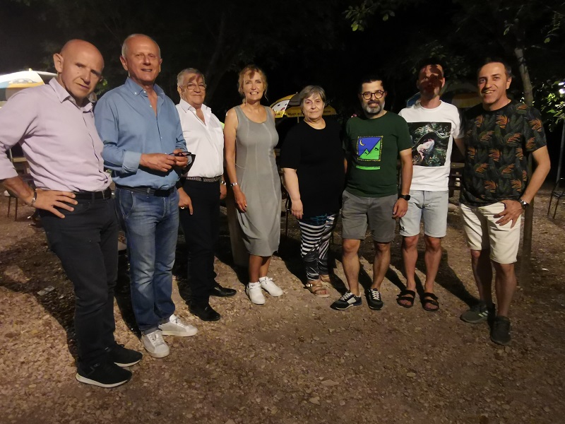 La Colò con gli amministratori locali e gli organizzatori