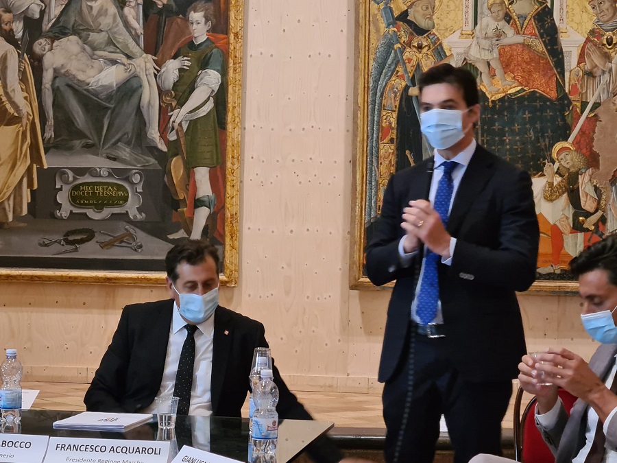 Sindaco Cibocco con Acquaroli