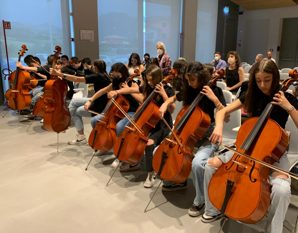 Gruppo violoncelli boccati