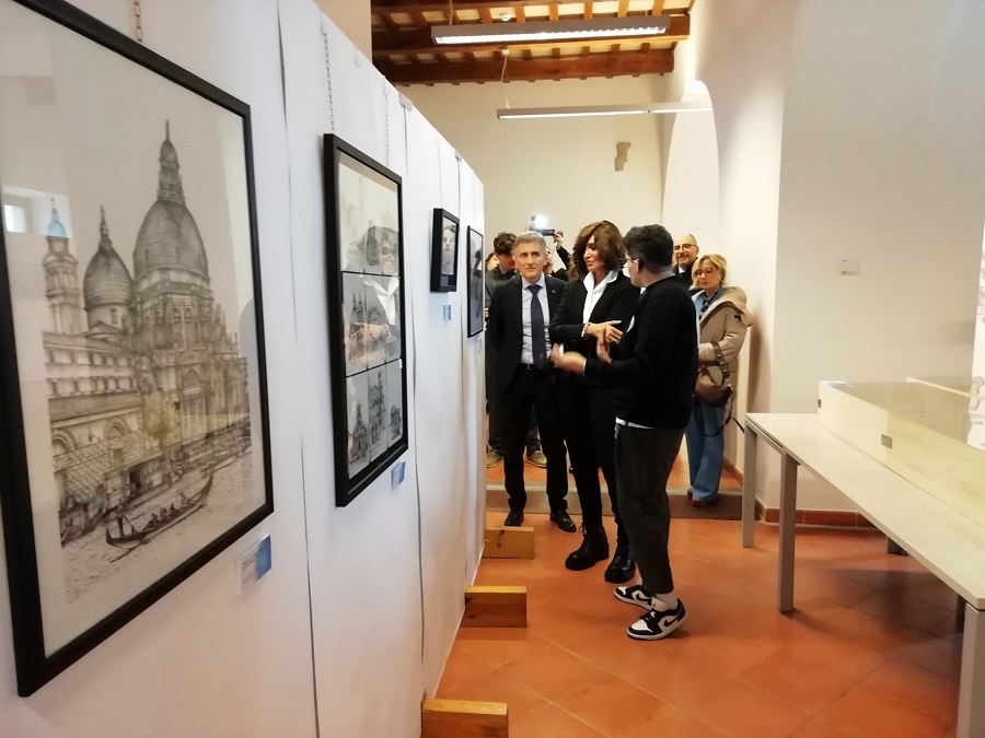 La visita della mostra a pianterreno