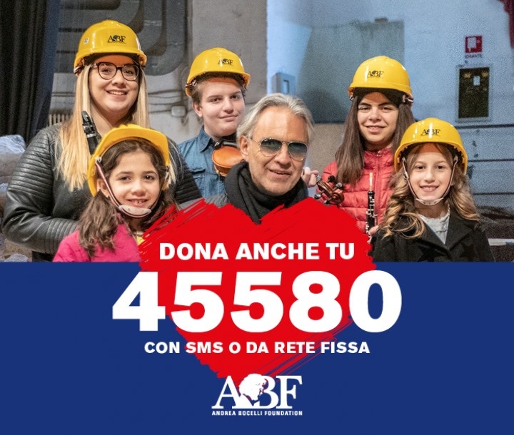 Raccolta fondi Andrea Bocelli Foundation