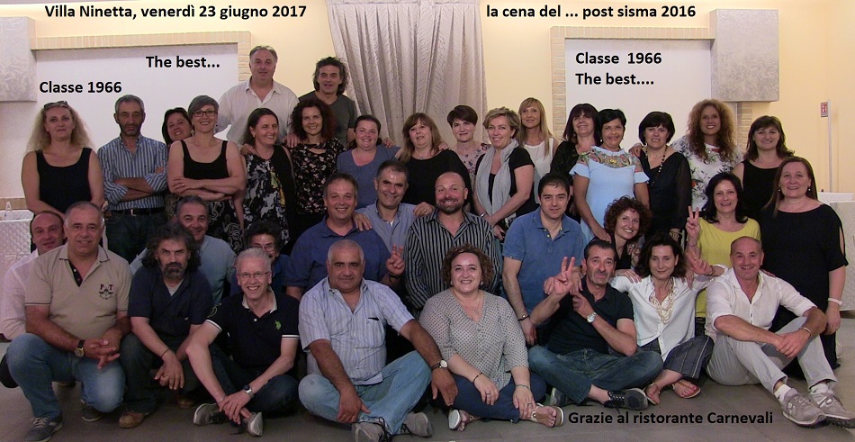 classe 1966 cena 23 giugno piccola