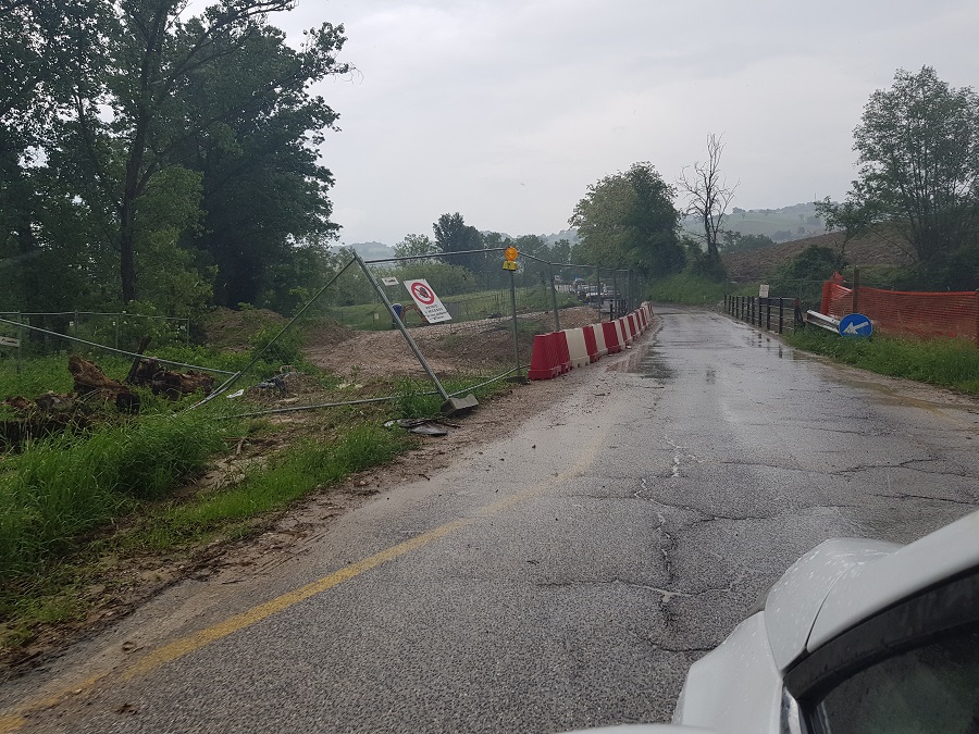 strada allagate canepina ponte