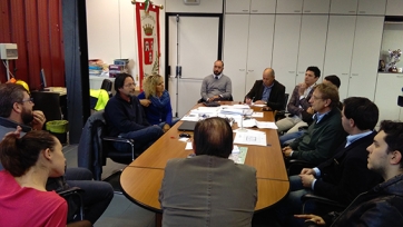 Camerino- Visita del Presidente della Compagnia delle Opere Scholz nelle zone terremotate