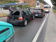 Tamponamento lungo la 361 Septempedana, donna trasportata in ospedale