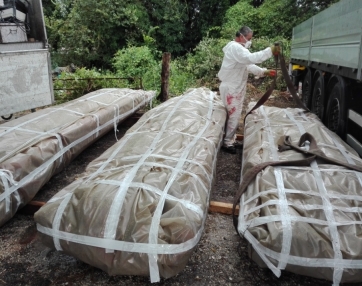 Il Corpo Forestale sequestra di 20  tonnellate di amianto abbandonate in un terreno a Numana