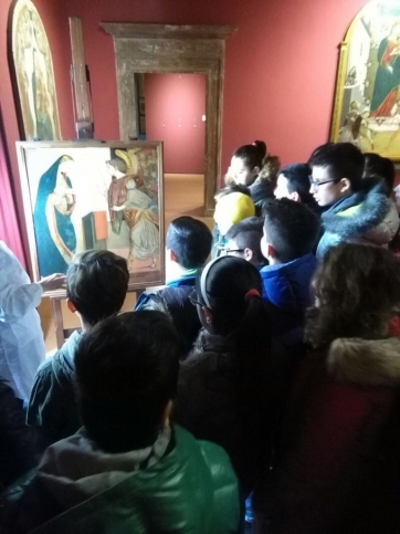 Pinacoteca settempedana: lezione per gli studenti del Tacchi Venturi