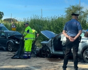 Scontro lungo la statale Muccese, interviene l'eliambulanza