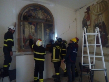 Camerino, recuperata "L&rsquo;Annunciazione" di Giovanni Angelo d&rsquo;Antonio