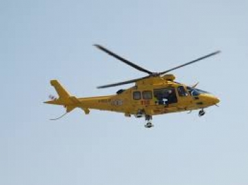 Muccia-Grave un geometra travolto da pala di escavatore in cantiere Sae. Intervento di eliambulanza