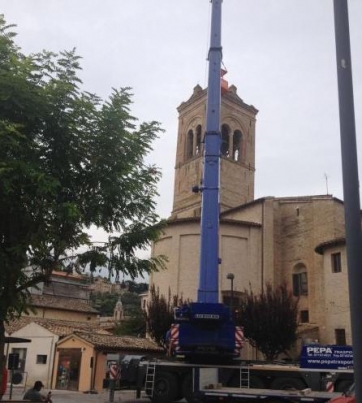San Severino, cede la torre campanaria di San Domenico
