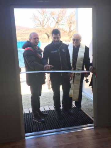 Caldarola, consegnati i primi moduli abitativi