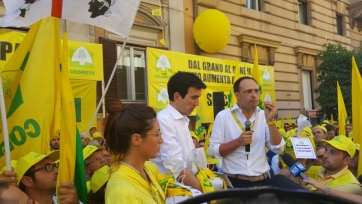 COLDIRETTI, SCOPPIA LA GUERRA DEL GRANO-AGRICOLTORI MARCHIGIANI PROTESTANO AL MINISTERO