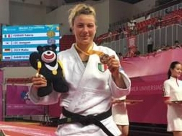 Valeria Ferrari, atleta del Cus Camerino, oro nel judo alle Universiadi di Taipei