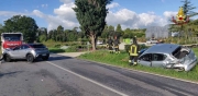Incidente in fase di sorpasso sulla strada statale 361 Septempedana
